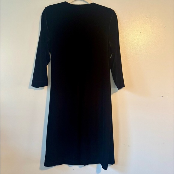 Travelers Collection by Chico’s Velvet Rosemary Wrap Dress in Black - Picture 10 of 10